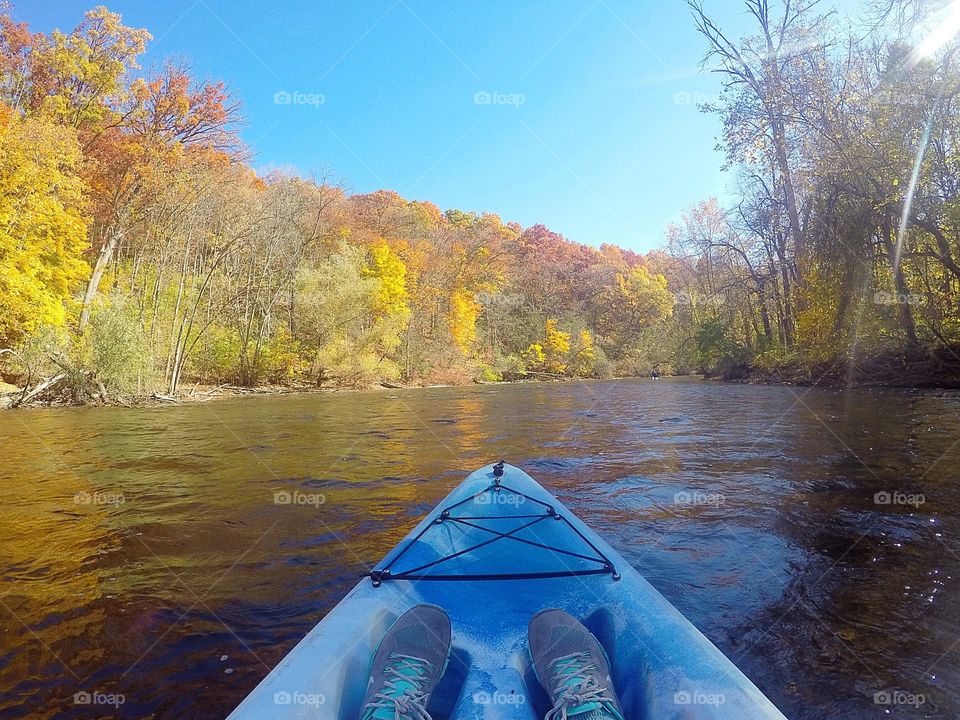 Fall kayaking