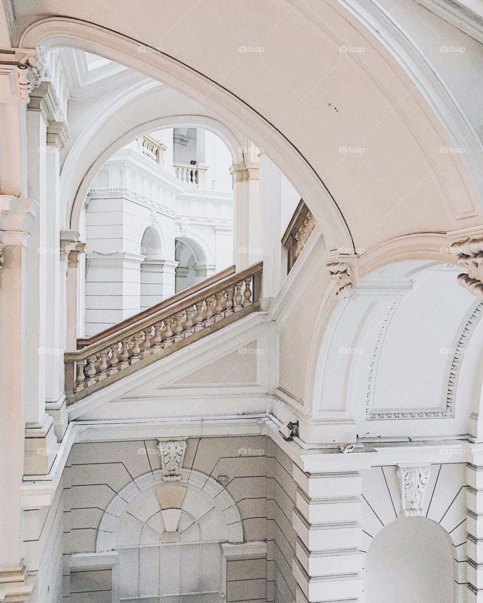 white interior