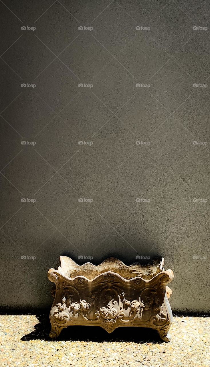 Vintage grey planter box