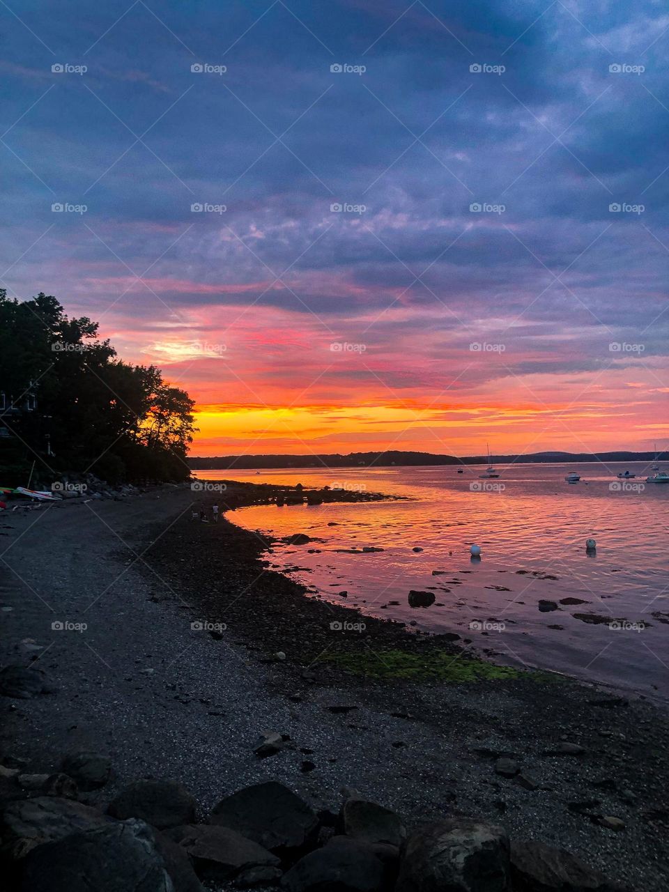 Sunset in Maine 