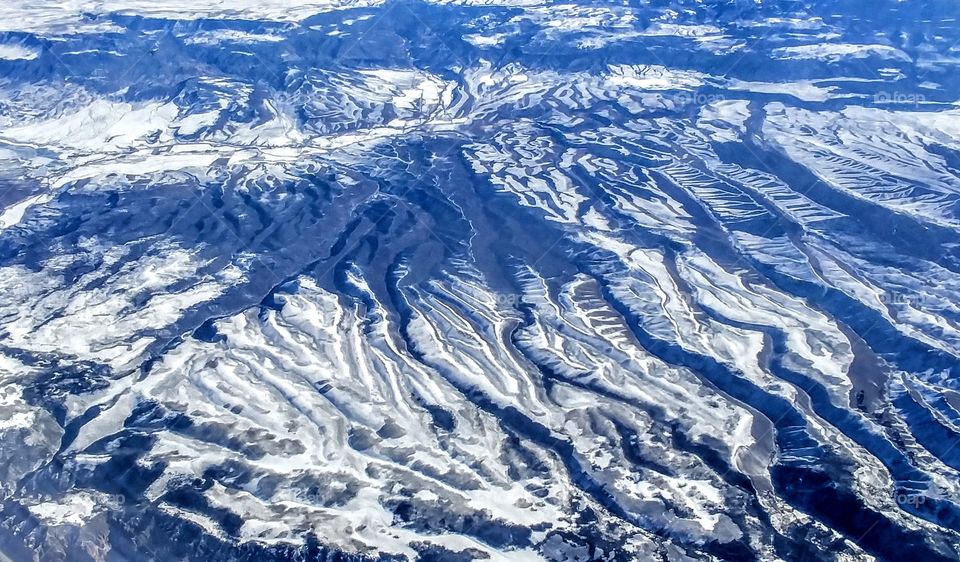 flying over Utah