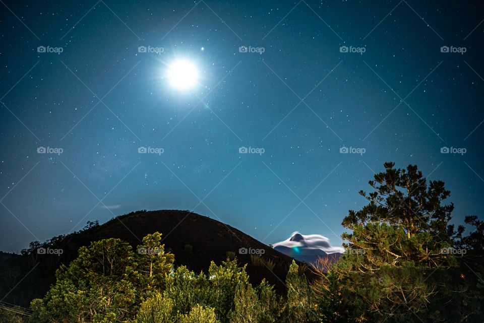 Magical Night Sky on the Mountains of Brazil