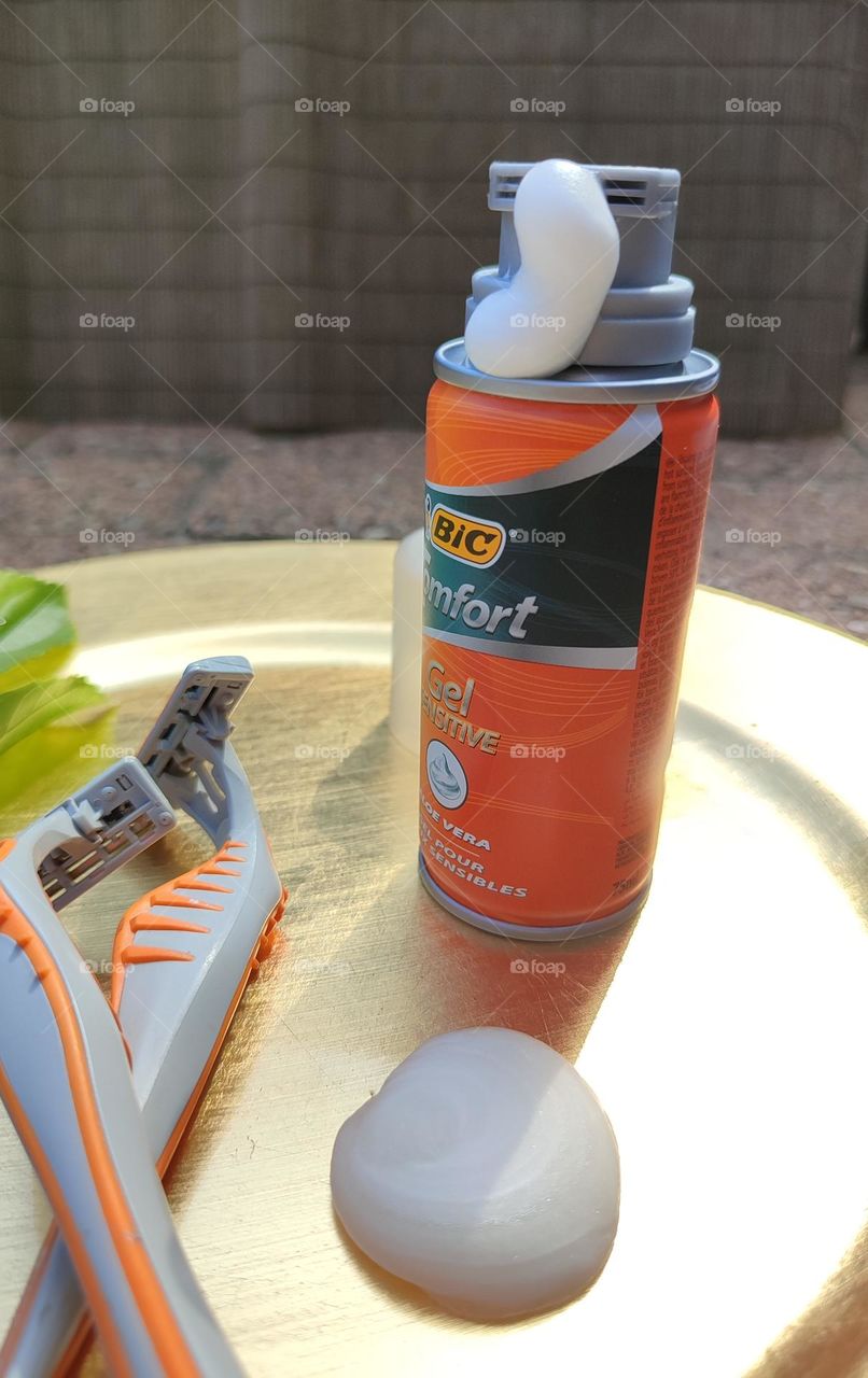 Shaving cream and razors