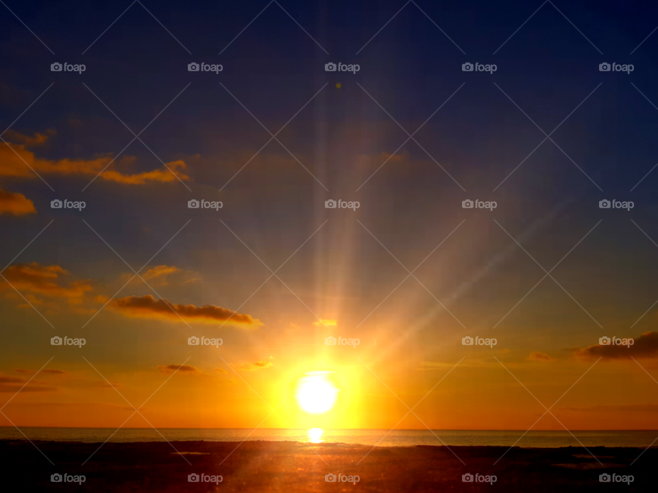 Sunset in Sestri Levante,Genoa, Italy