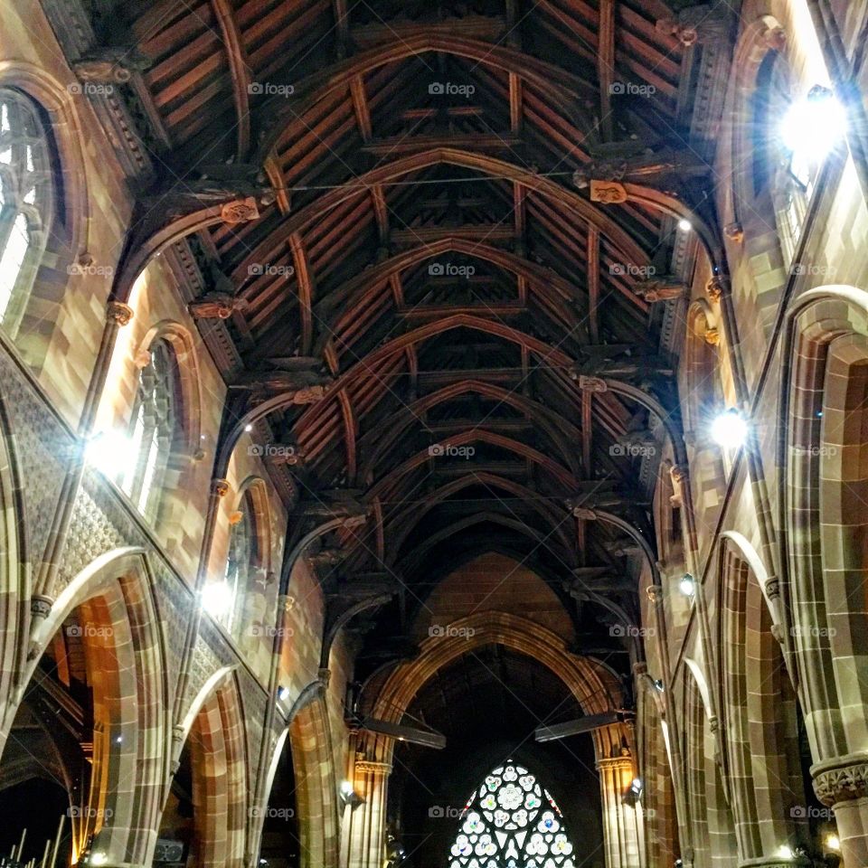 Wooden church roof 