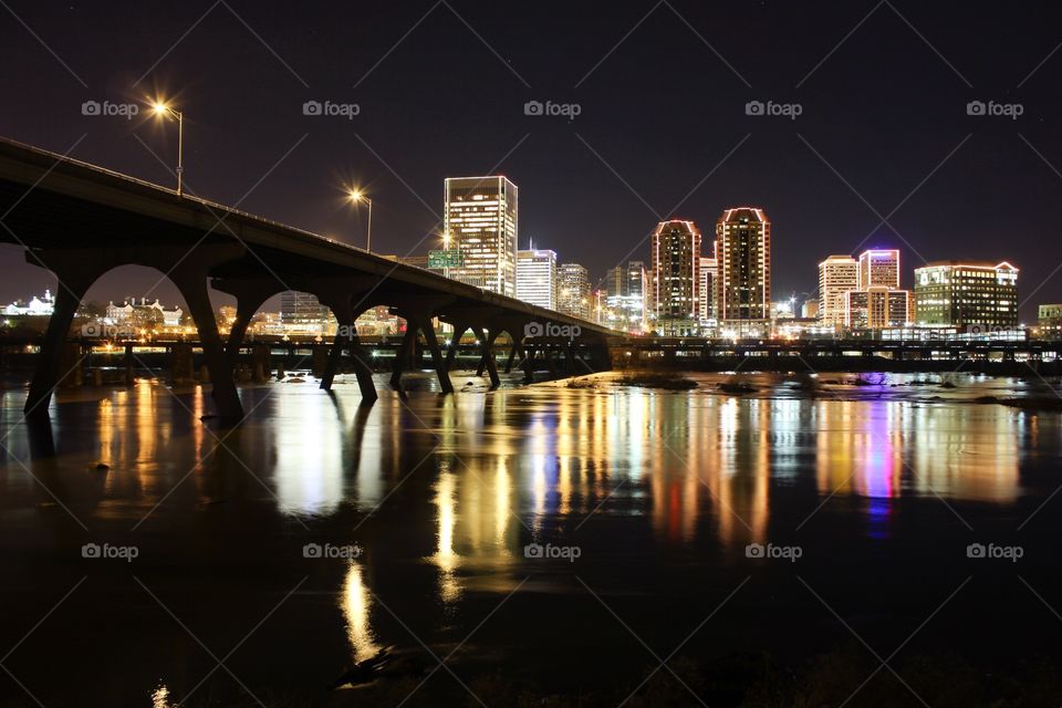 Richmond Skyline in Lights