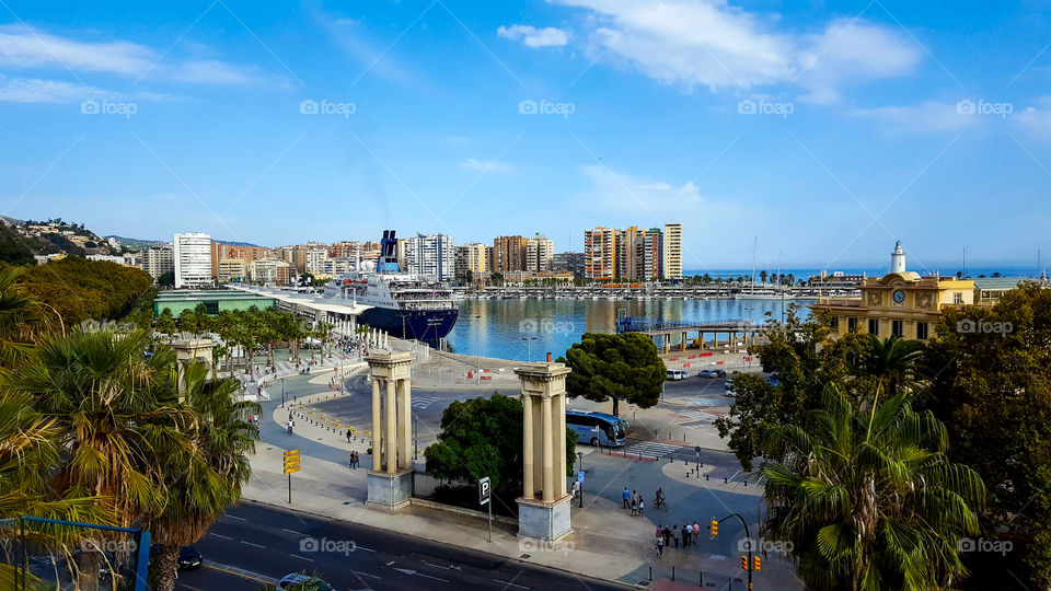 Malaga costa del sol It is located at the western end of the Mediterranean Sea and in the south of the Iberian Peninsula, about 100 km east of the Strait of Gibraltar. Its municipal area covers an area of 398.25 km² that extends over the Montes de Málaga and the Guadalhorce Valley. The city is located in the center of a bay surrounded by mountainous systems. Two rivers, the Guadalmedina and the Guadalhorce, cross it flowing into the Mediterranean.