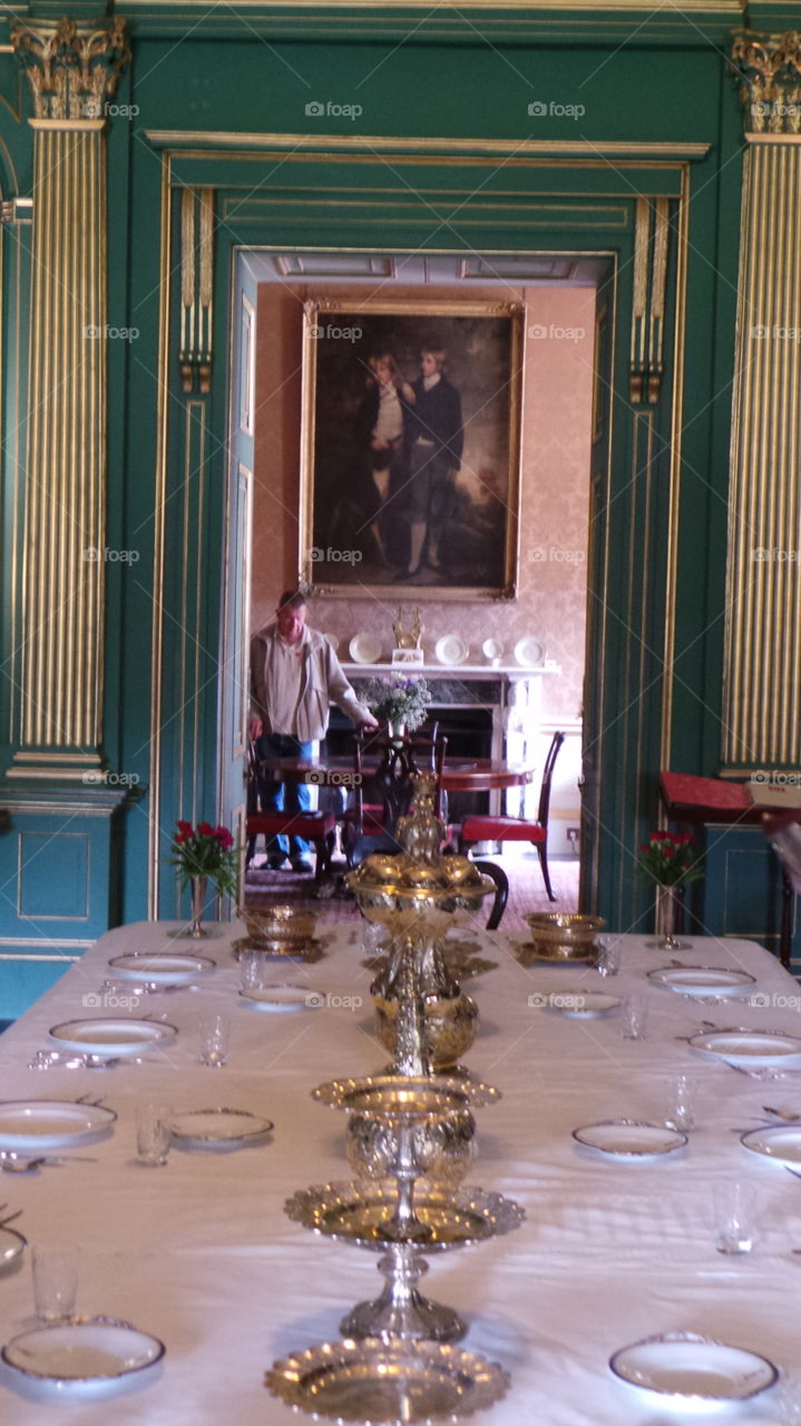 stately home dining room