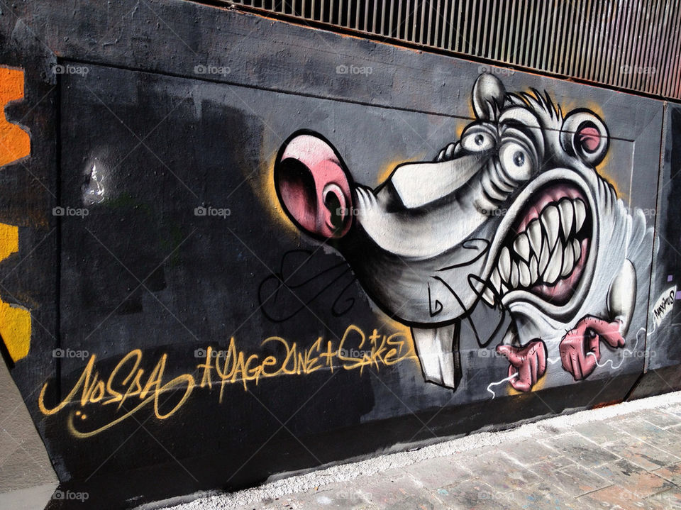 Graffiti rat.