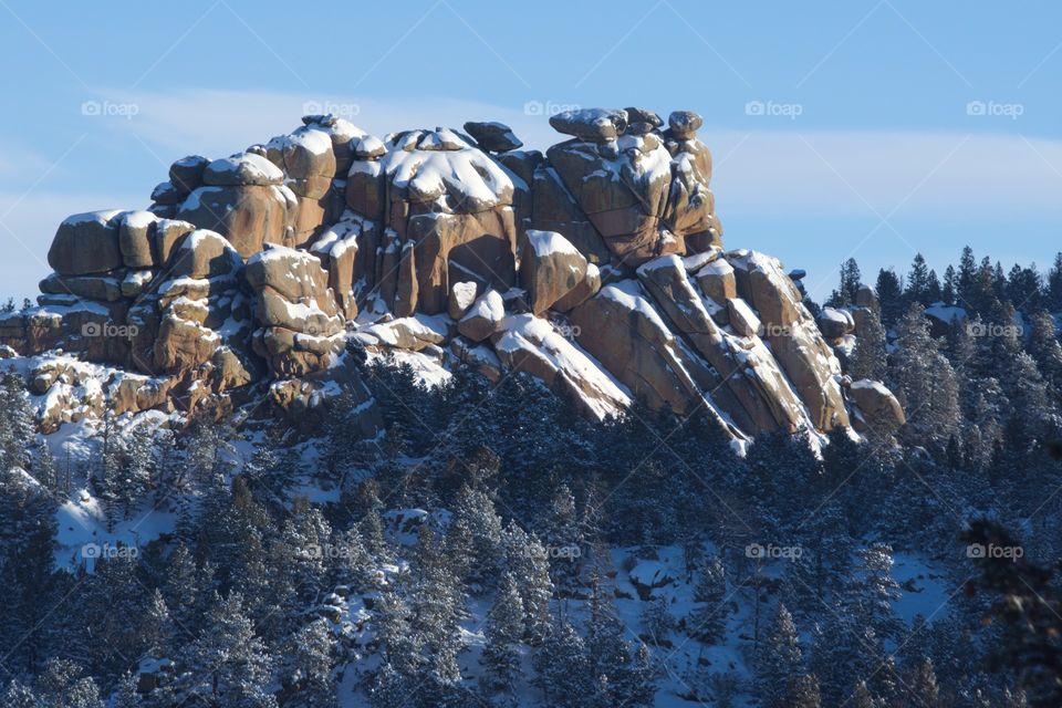 Rock formation in wyoming
