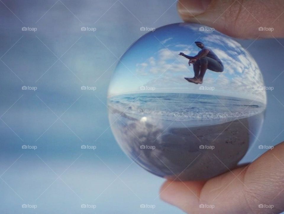 Sea#beach#human#crystal#ball