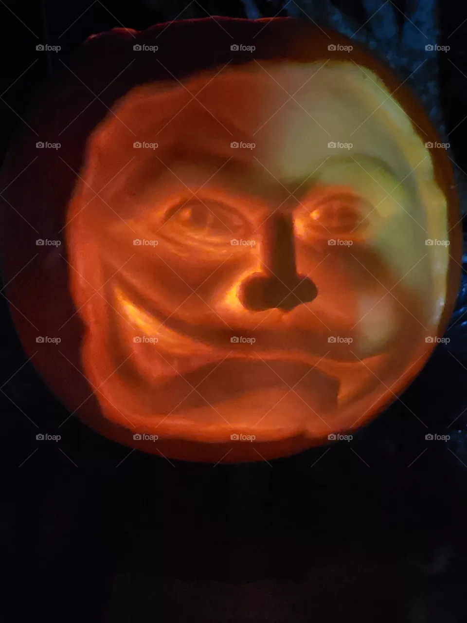 Sculpted Halloween Pumpkin