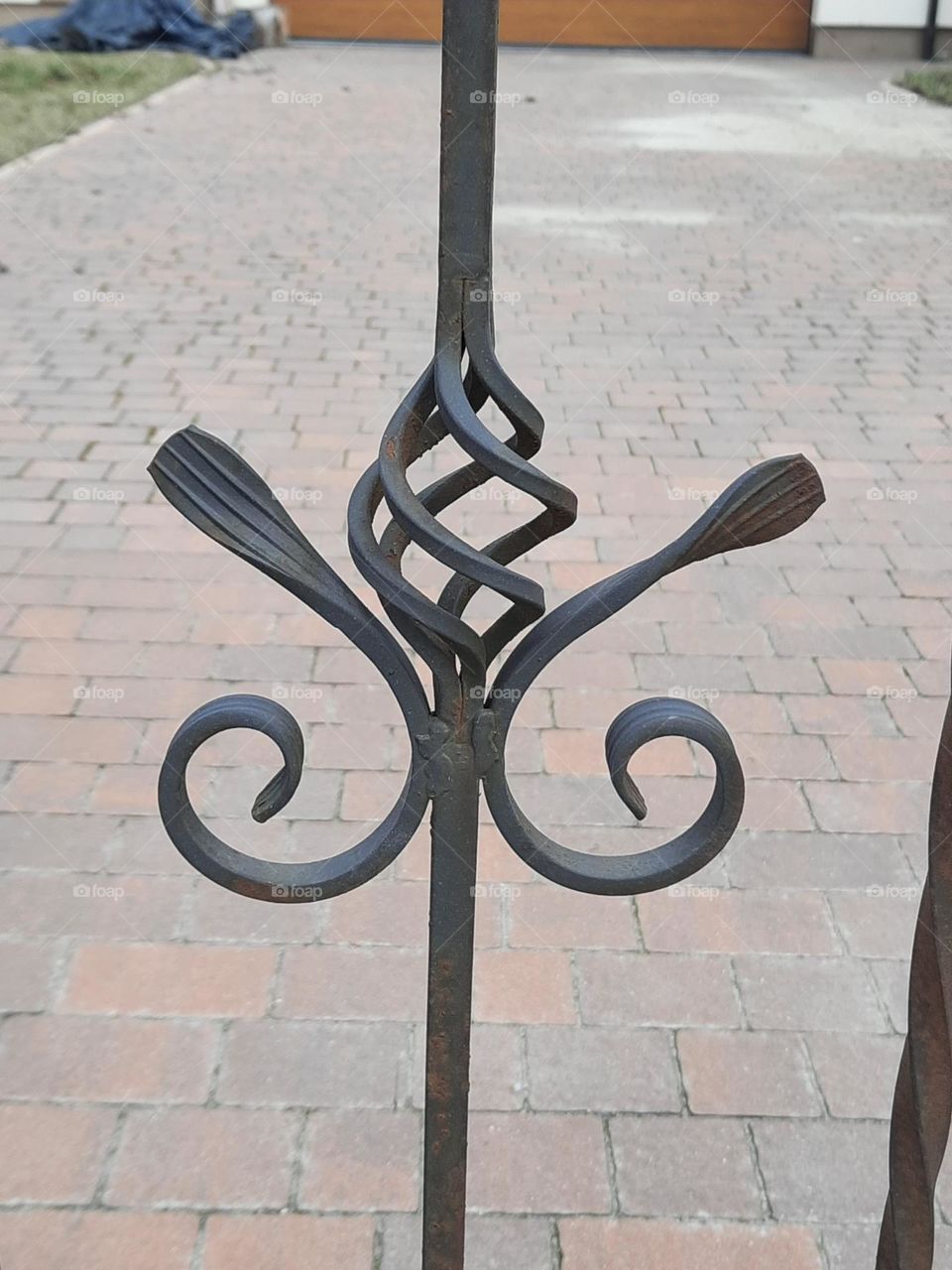 metal ornament of a fence