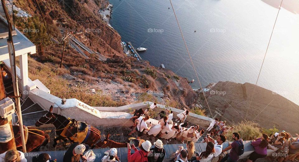 Chasing the sunset @ Santorini