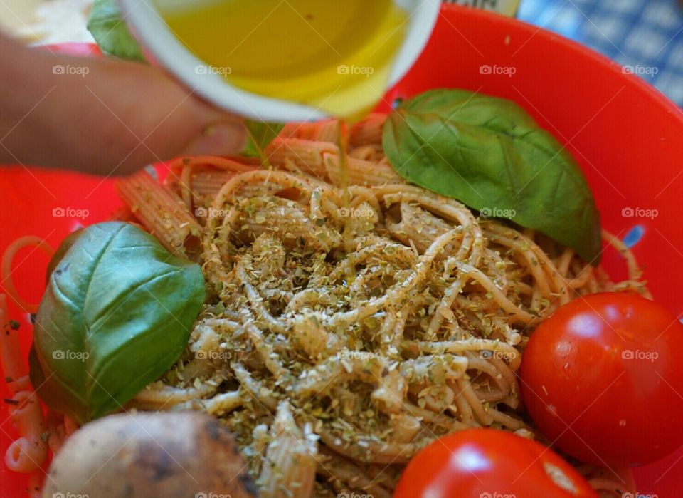 Healthy diet food pasta