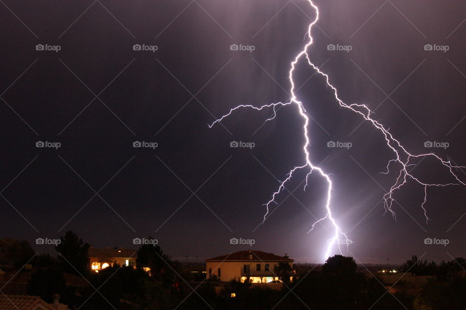 lightning storm house strike