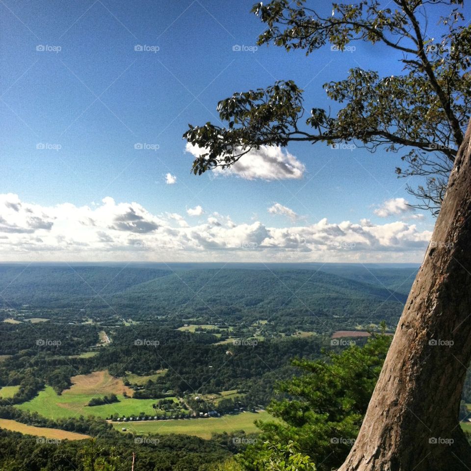 Edge of the world . Overlooking the valley from lookout mountain, TN