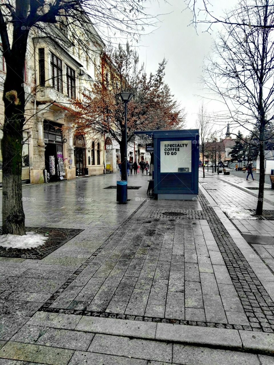 Cluj Napoca street in Romania