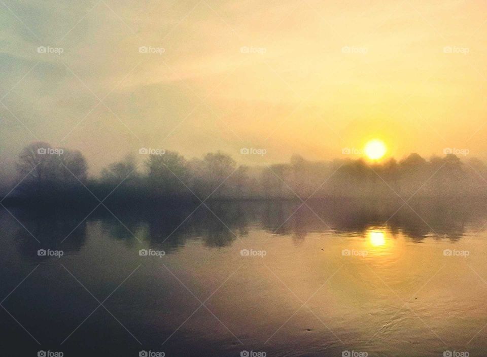 Coosa river sunrise