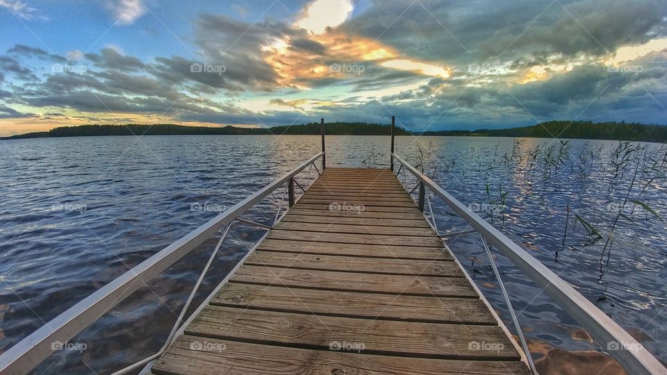 Sunset deck.