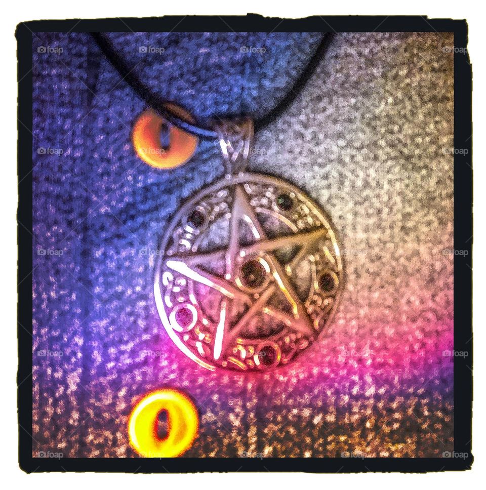 An enchanting pentacle pendant.