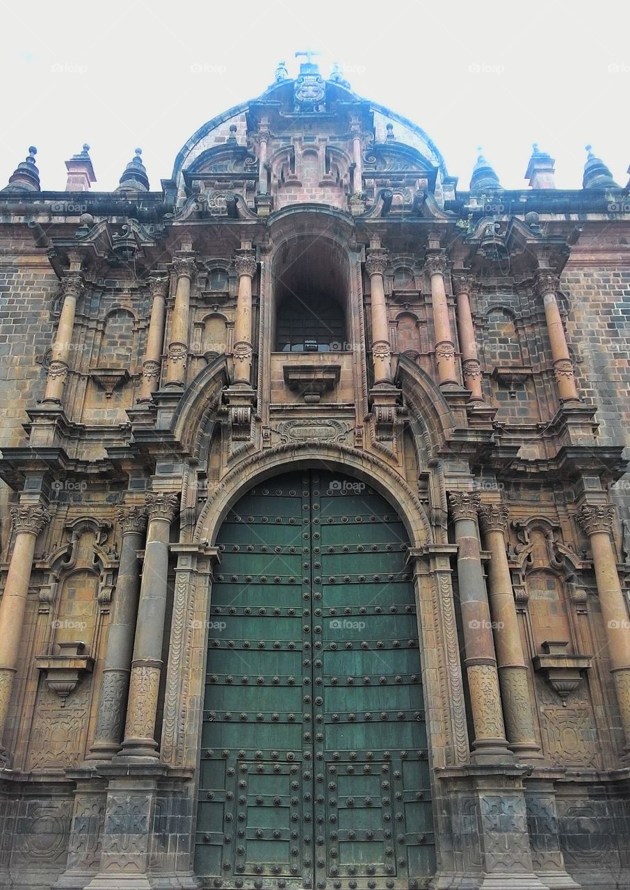 Cathedral Entrance in Cusco, Peru