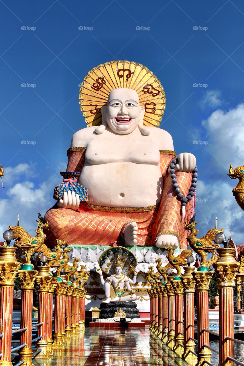 Tempel at Budda Beach in Koh Samui