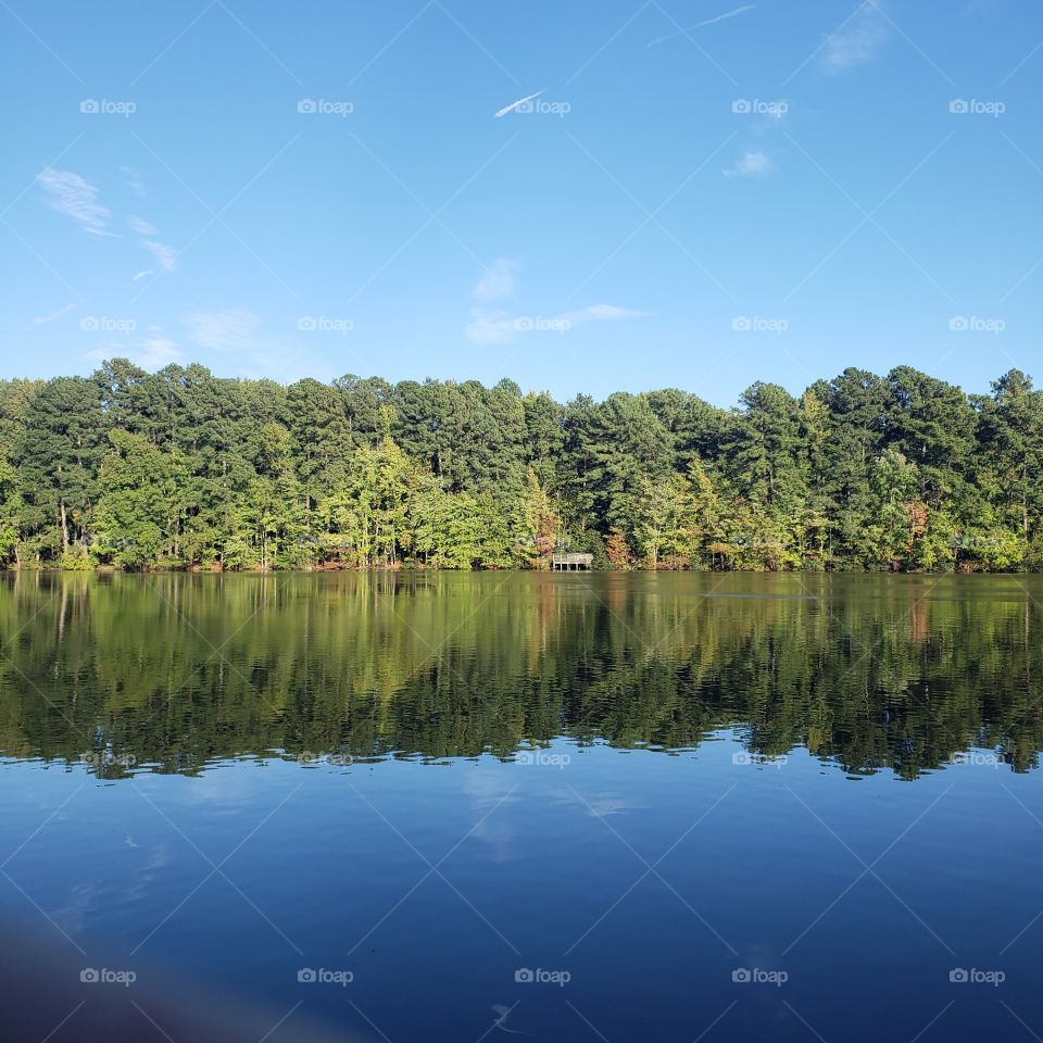 reflecting lake