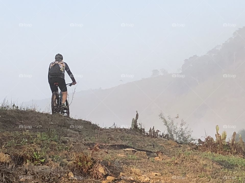 Trilha de bike. 