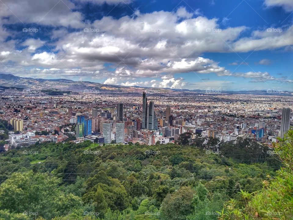 Bogotá view from Monseratte