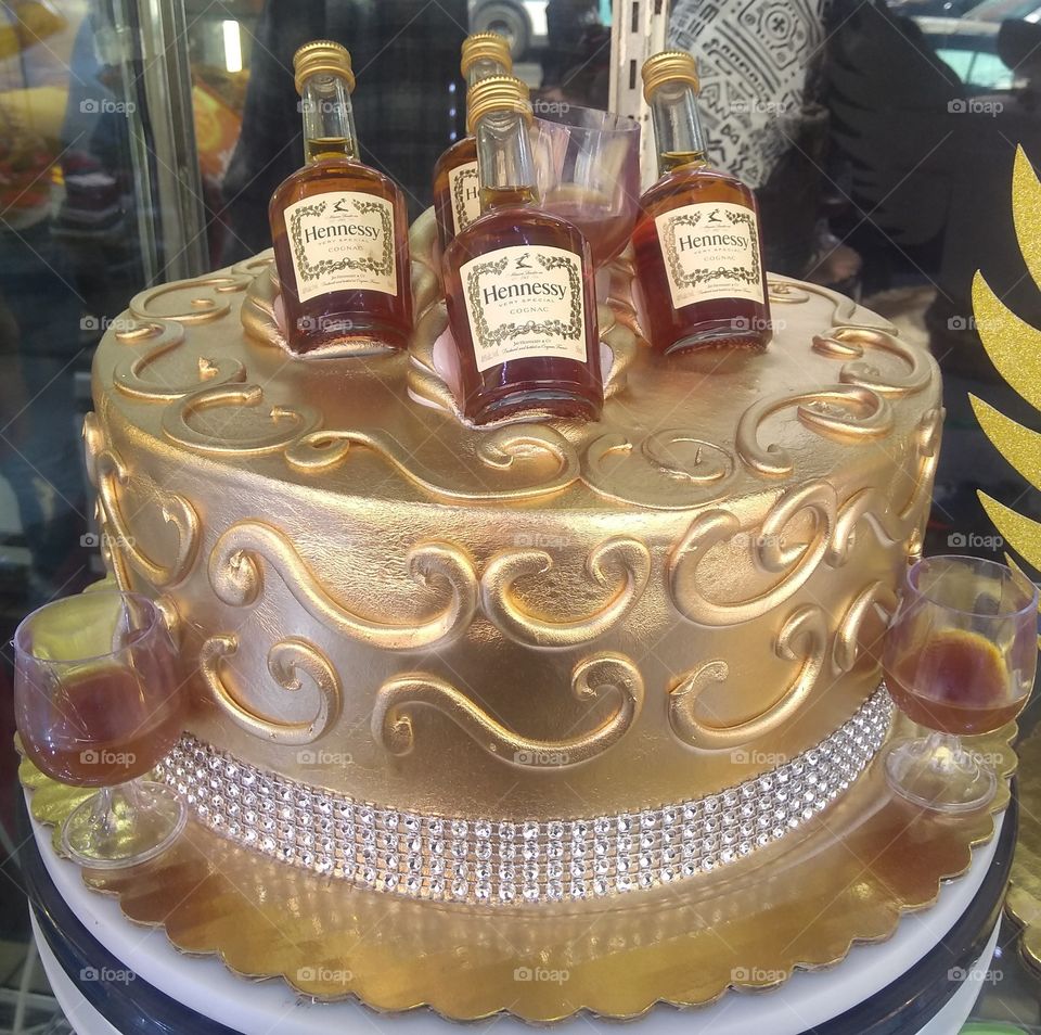 Hennessy Alcohol Inspired Cake