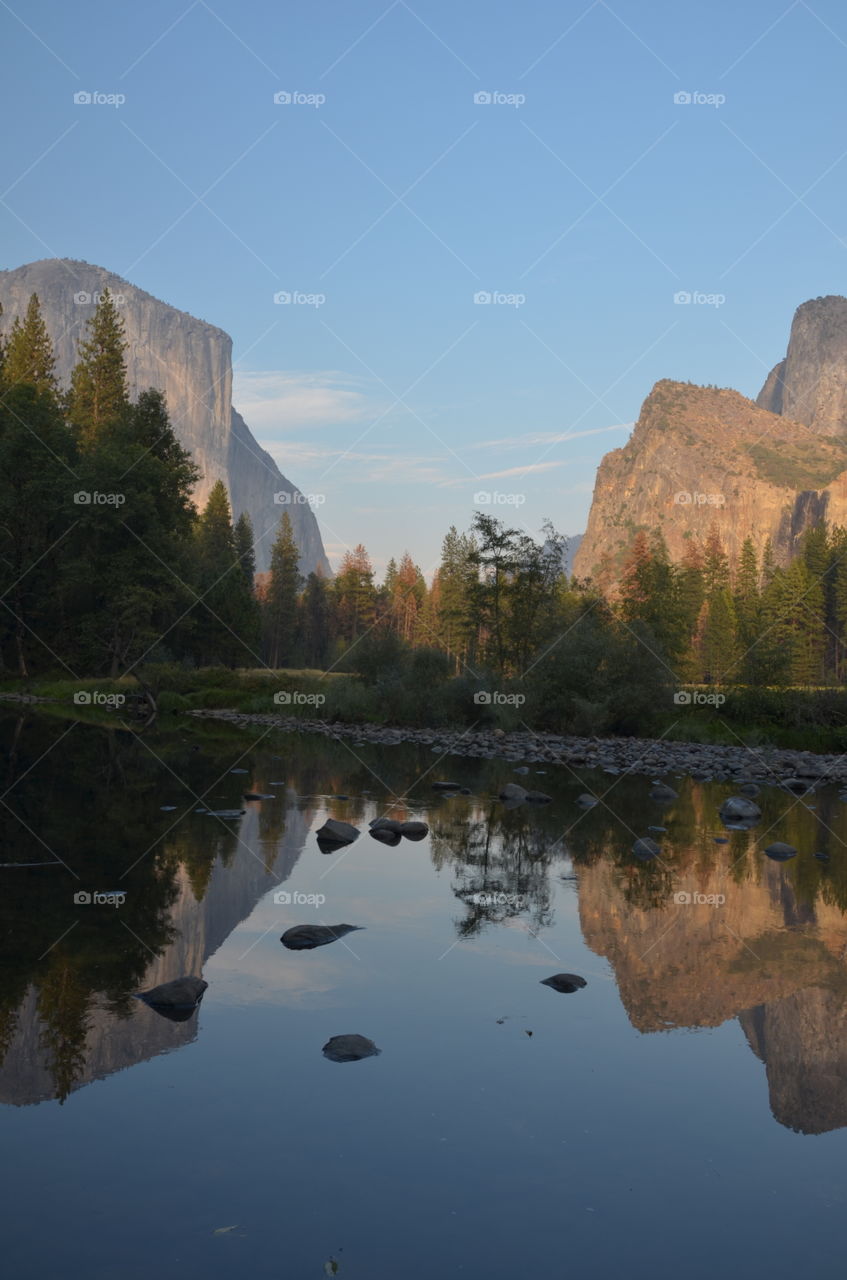 Exploring Yosemite valley