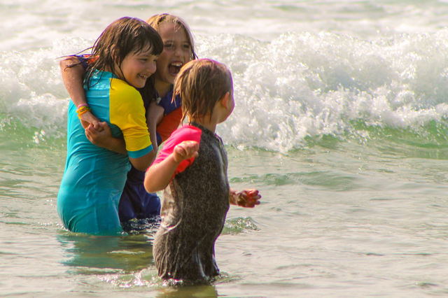My fav moments are primarily times with my family. Some of my favourite moments involve catching photos of them playing.  We spend a great deal of time at the beach & in the water. Water play is always a priority & they love to play together!