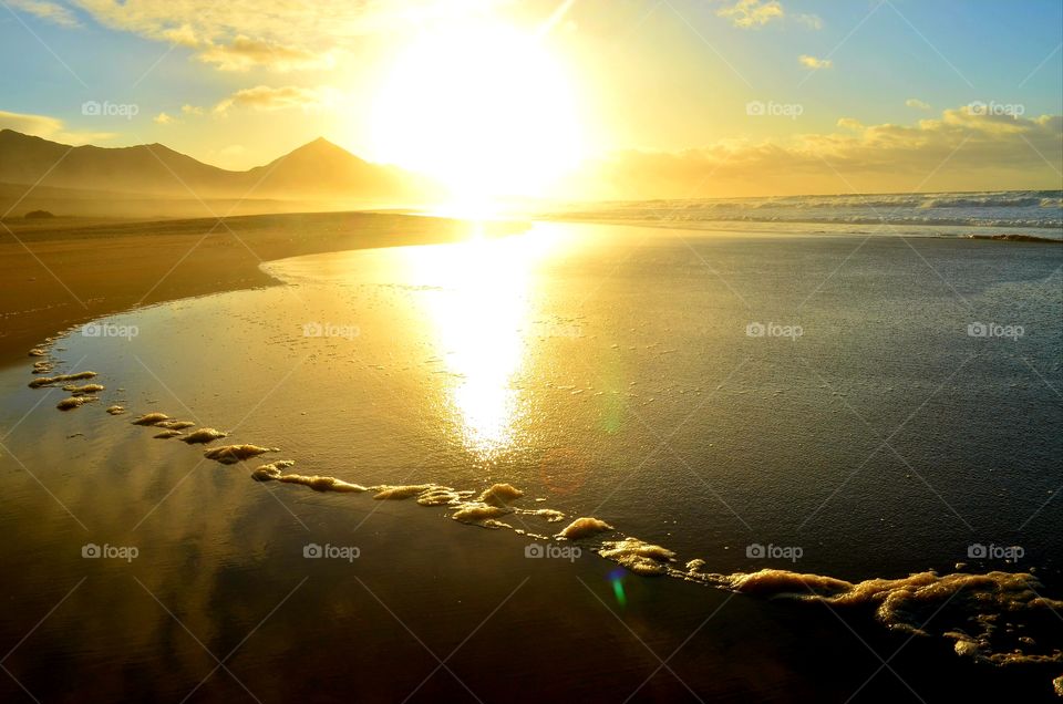 Sunset Cofete Canary Island Fuerteventura