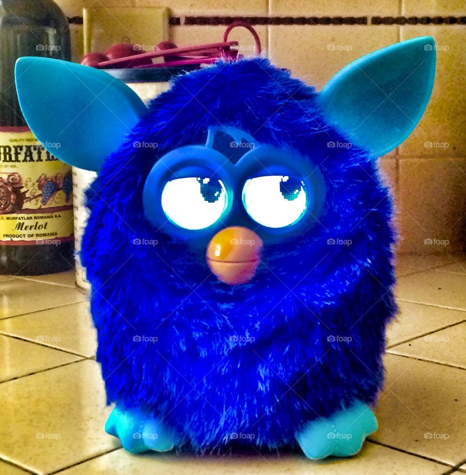 Weird old furby toy. Lol 