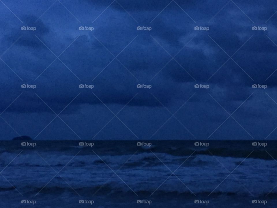 No Person, Water, Storm, Dark, Ocean