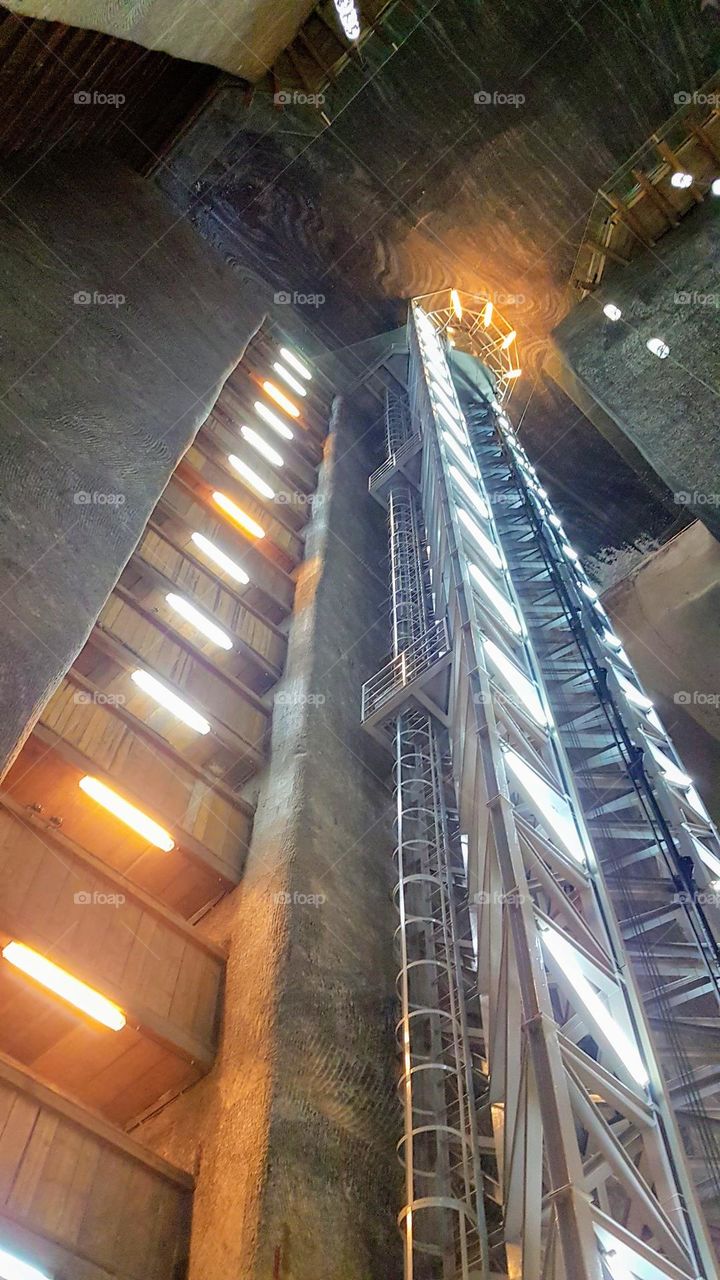 light level, Turda Salt Mine, Romania