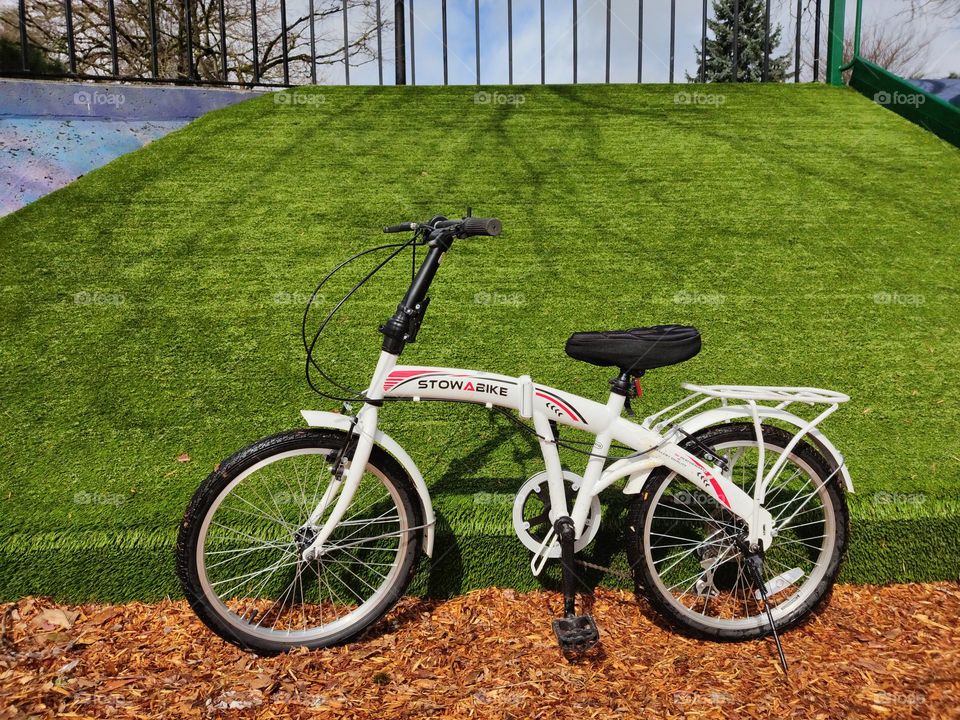 white bike