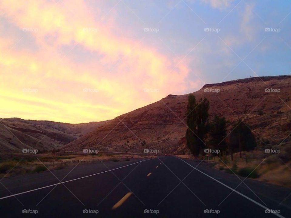 Sunset in Oregon USA