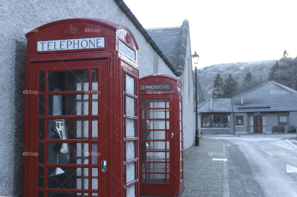 Scotland Phone Booths. Taken December 2006.