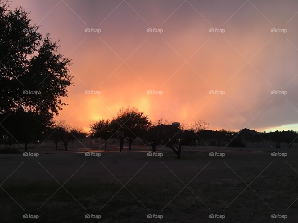 A golden sunset in West Texas paints the world with a soft dusting of gold. Nothing can beat vibrant Texas sunsets. 