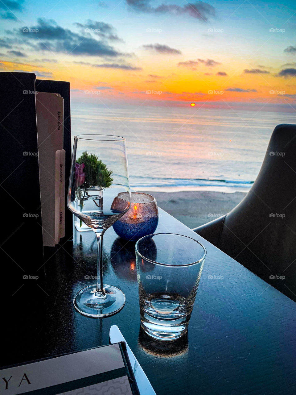 Dining with a sunset view on vacation - that’s the life! 
