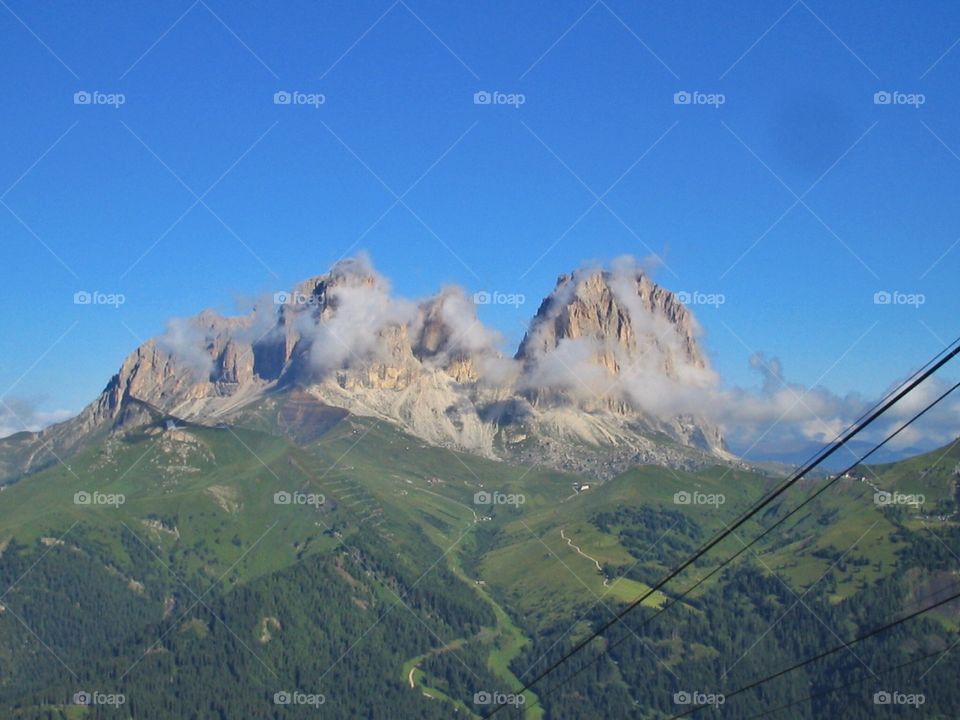 Landscape of the Dolomites. A beautiful landscape of the Dolomites 