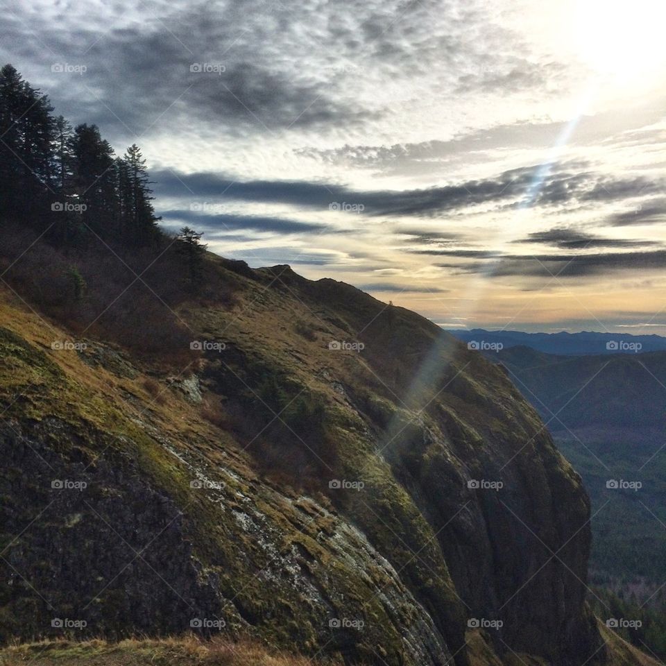 Scenic view of cliff