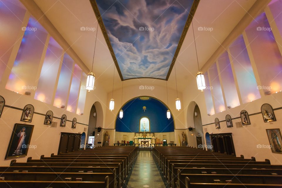 Inside of Saint Mary’s Church in Sacramento