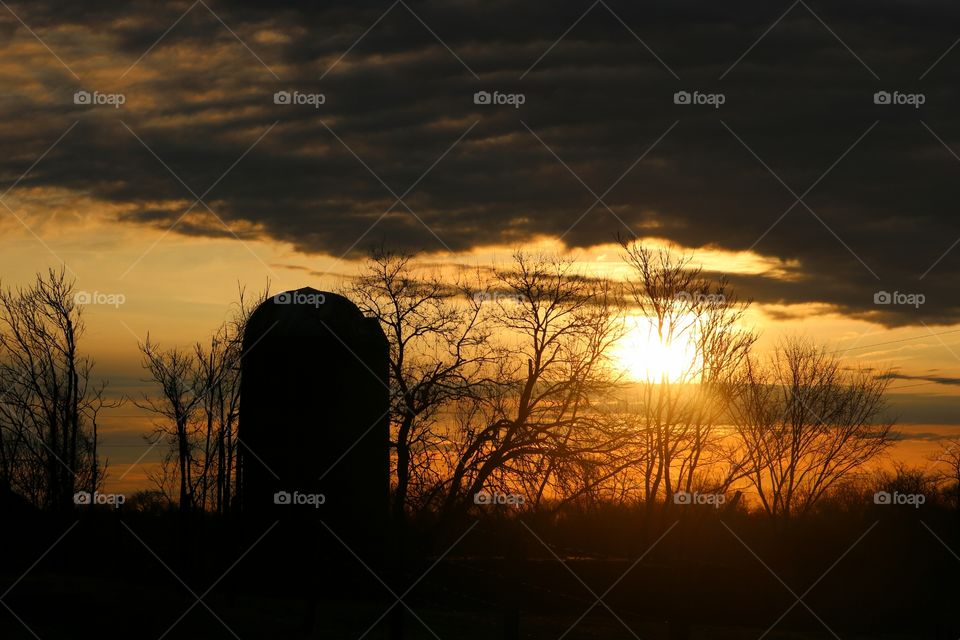 sunrise at the farm