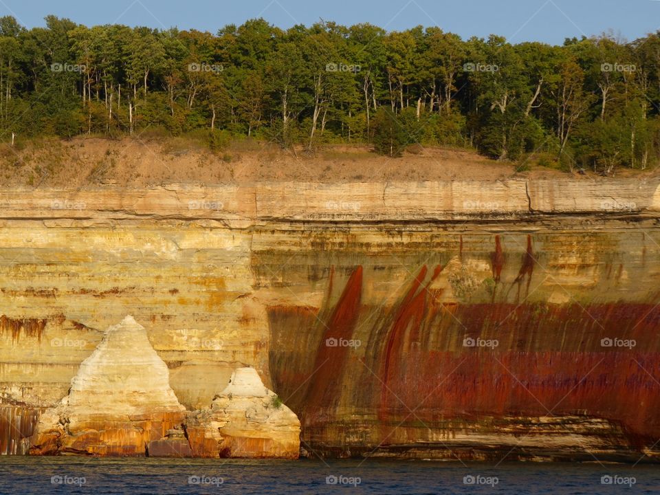 Pictured Rocks, MI. Pictured Rocks Lakeshore near Muniding, MI