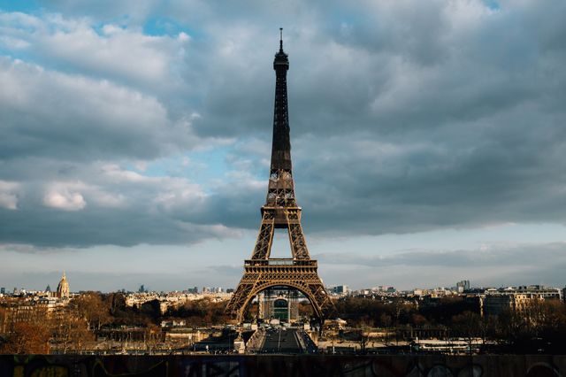 The Eiffel Tower And The Surrounding City