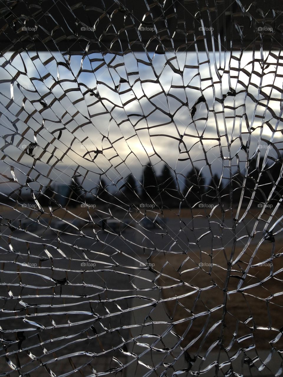 World through broken glass