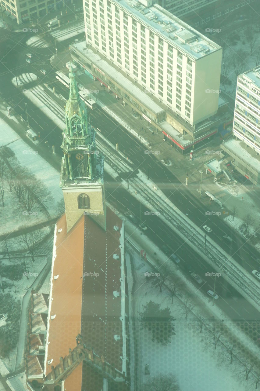 St. Mary's Church. Capture from the top of TV tower